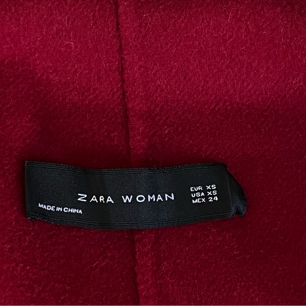 Zara Woman Coat Dolman Sleeve short Wool blend - Picture 9 of 16